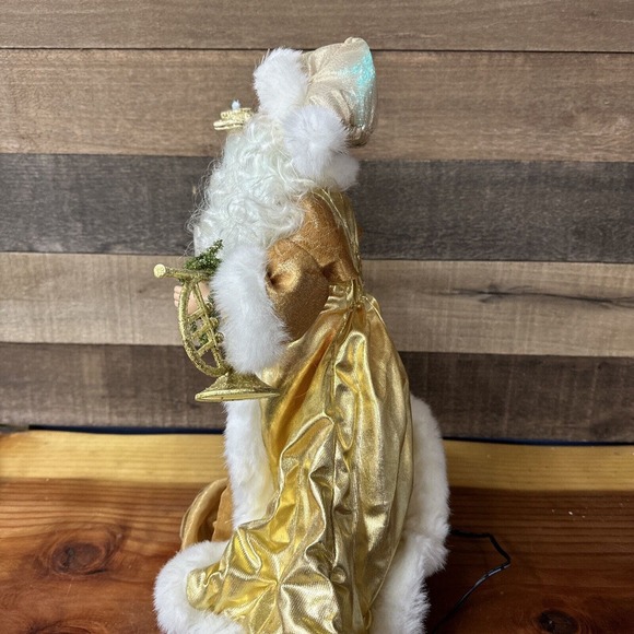 Vintage Christmas Trim A Home Magical Christmas Santa w/ Box Fiber Optic Santa - Picture 7 of 13
